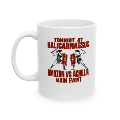 Amazon vs Achillia Main Event Ceramic Mug, (11oz, 15oz)
