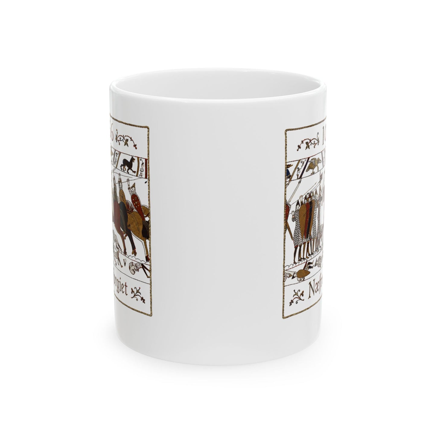 1066 Never Forget Old English Tapestry Ceramic Mug, (11oz, 15oz)