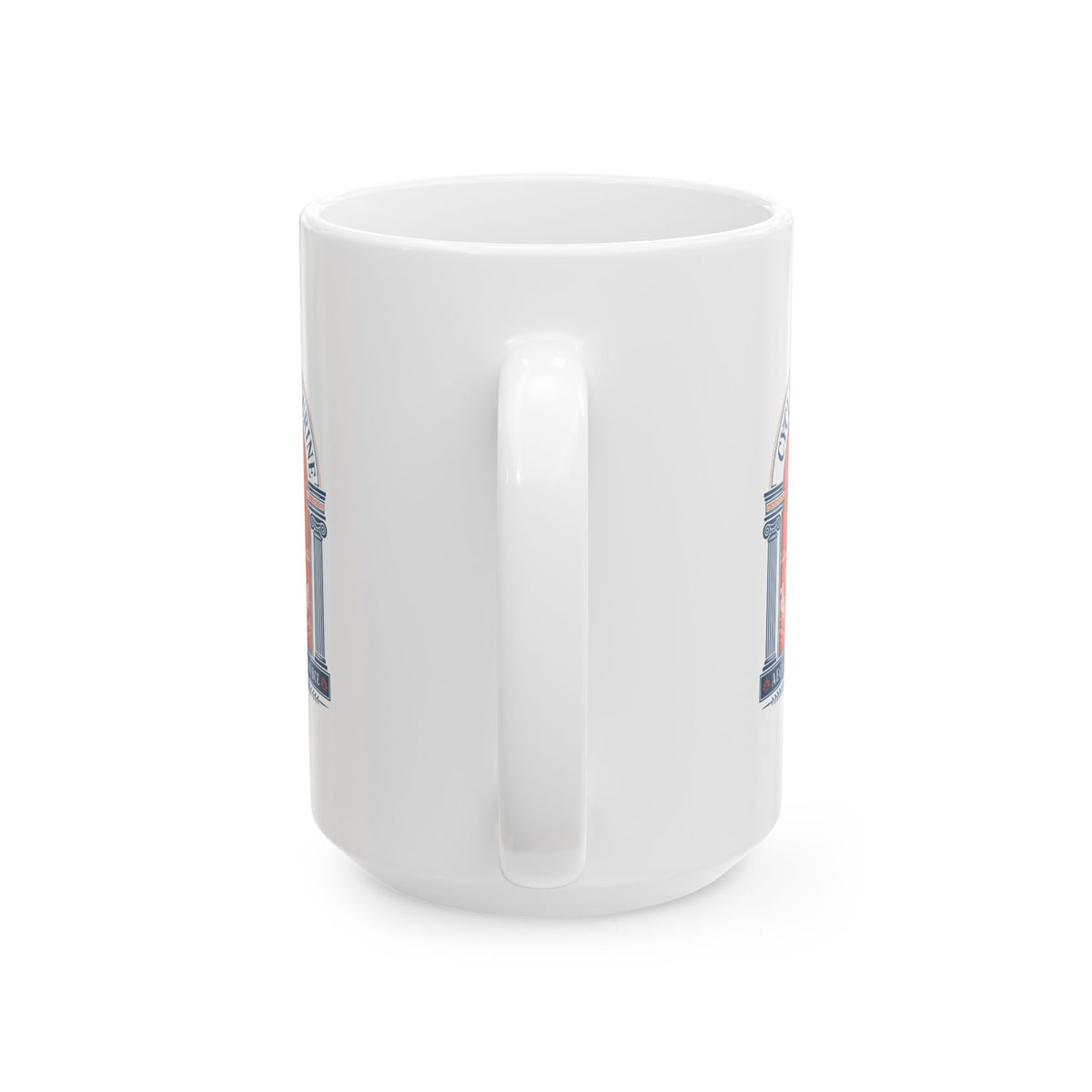 Cycladic Figurine 2500 Aegean Sea Ceramic Mug, (11oz, 15oz)