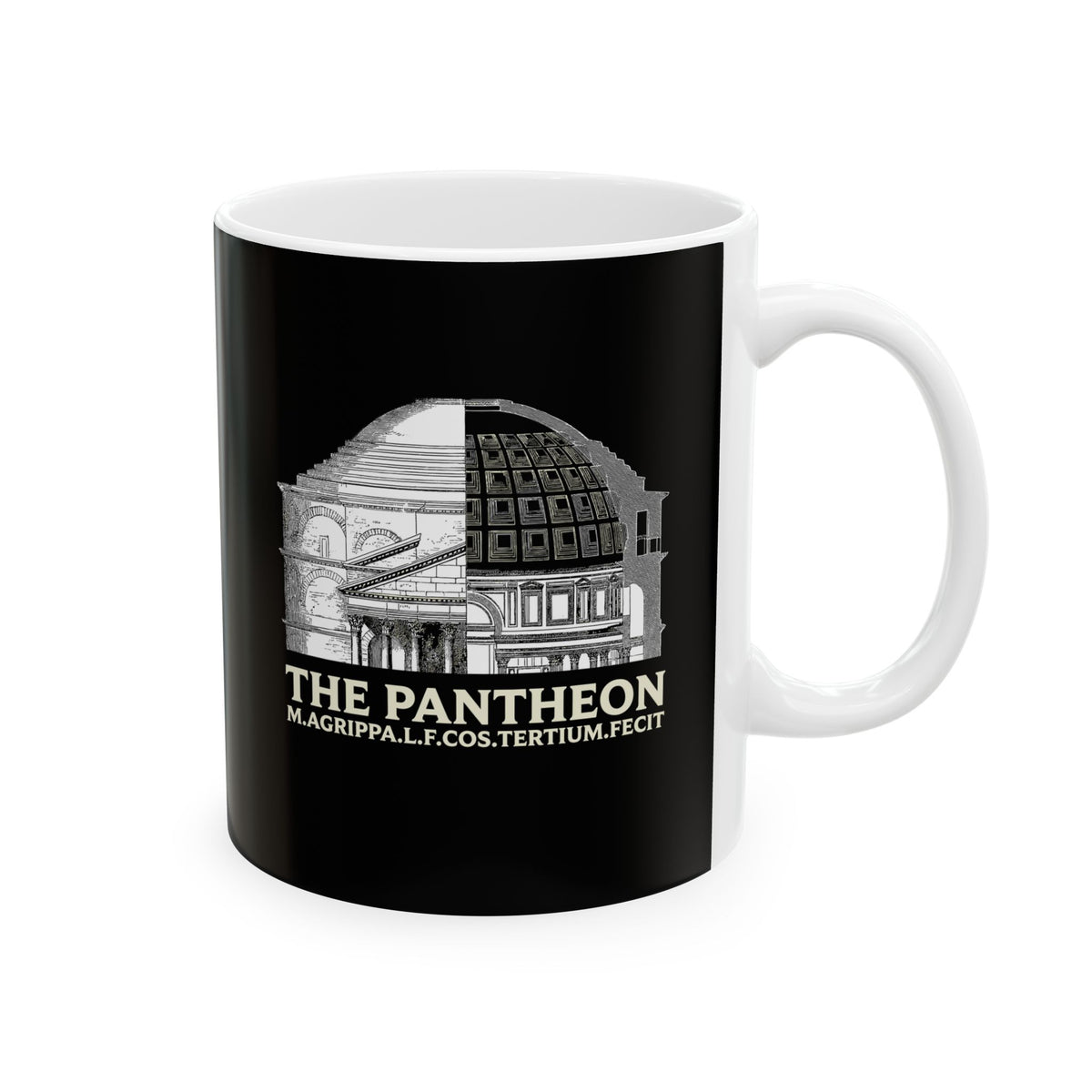 Cross Section Pantheon Ceramic Mug, (11oz, 15oz)