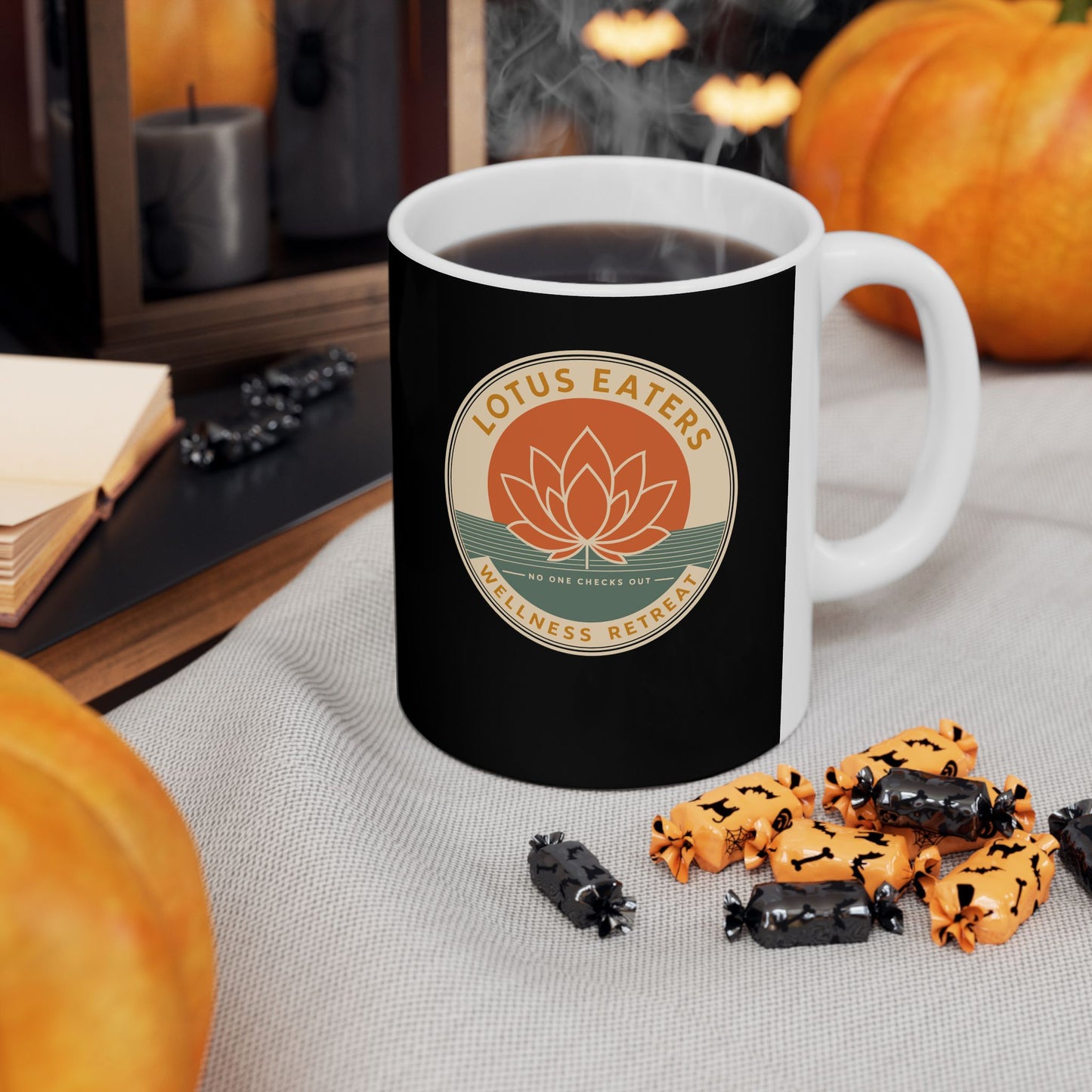 Lotus Eaters Wellness Retreat Ceramic Mug, (11oz, 15oz)