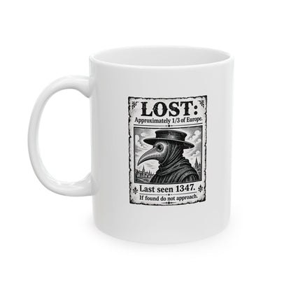 Lost Black Plague Poster Ceramic Mug, (11oz, 15oz)