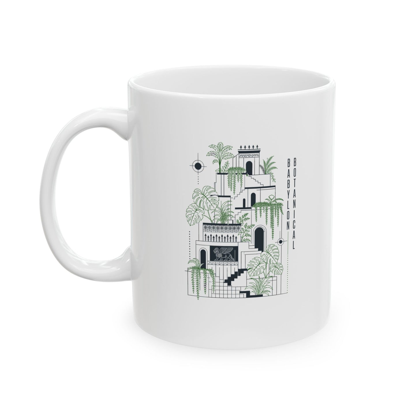 The Hanging Gardens of Babylon Ceramic Mug, (11oz, 15oz)