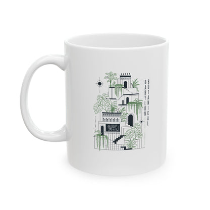 The Hanging Gardens of Babylon Ceramic Mug, (11oz, 15oz)