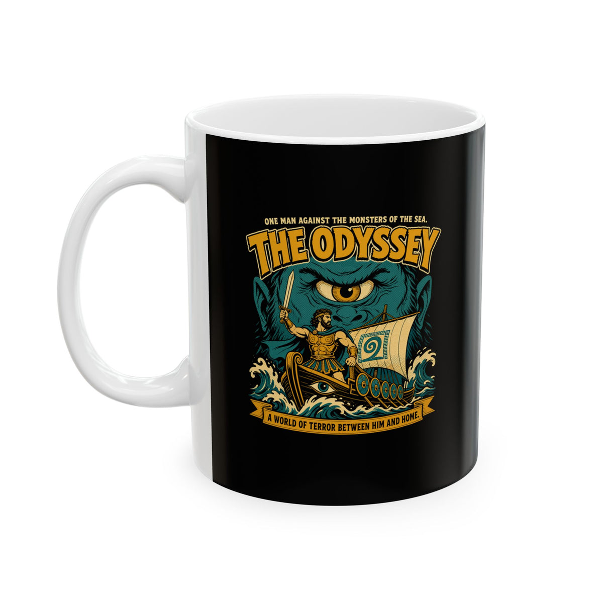 B Movie The Odyssey Polyphemus Ceramic Mug, (11oz, 15oz)