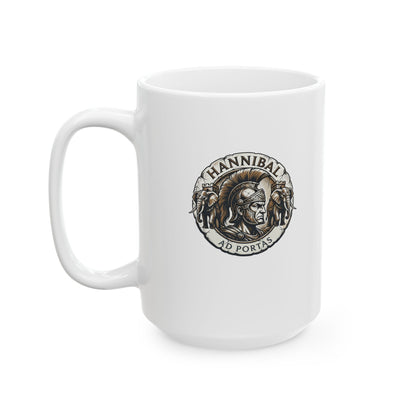 Hannibal Ad Portas Medallion Ceramic Mug, (11oz, 15oz)