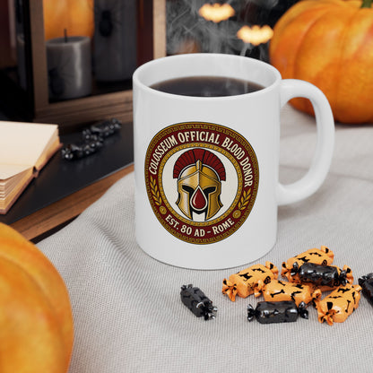 Colosseum Official Blood Donor Ceramic Mug, (11oz, 15oz)