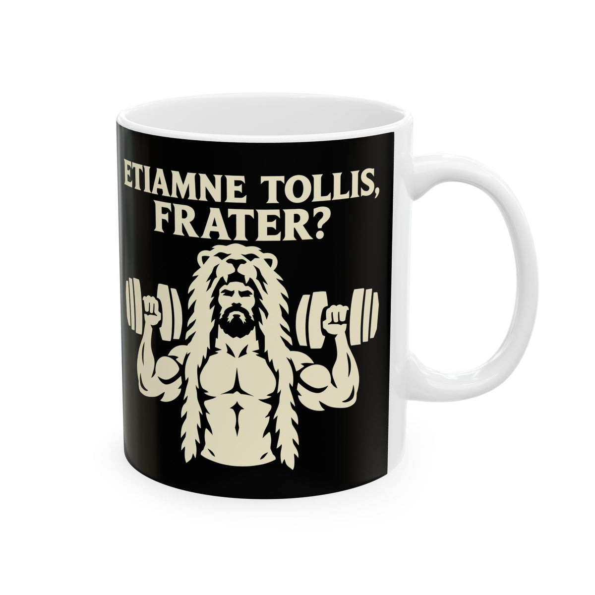 Hercules Do You Even Lift Silhouette Ceramic Mug, (11oz, 15oz)