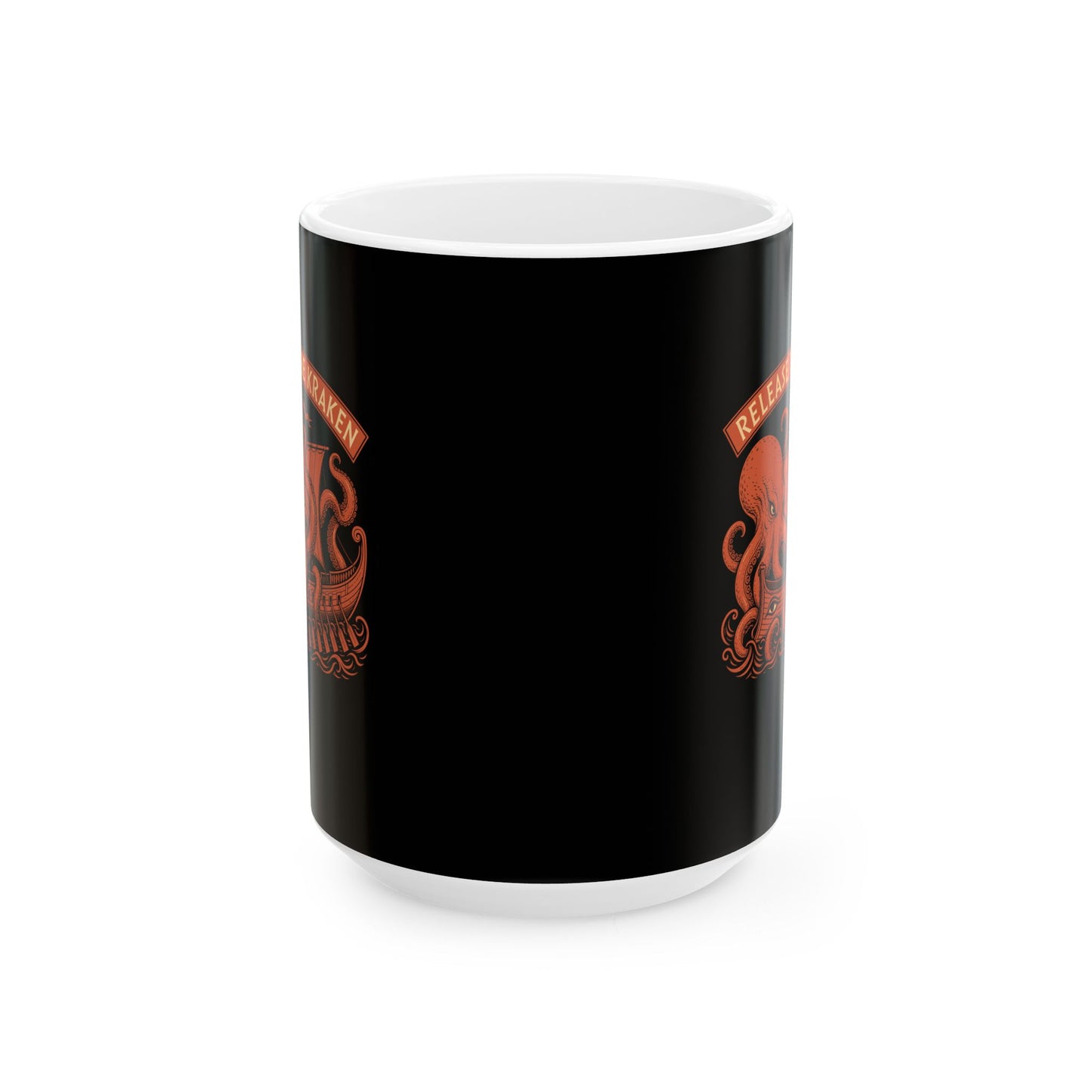 Release the Kraken Ceramic Mug, (11oz, 15oz)