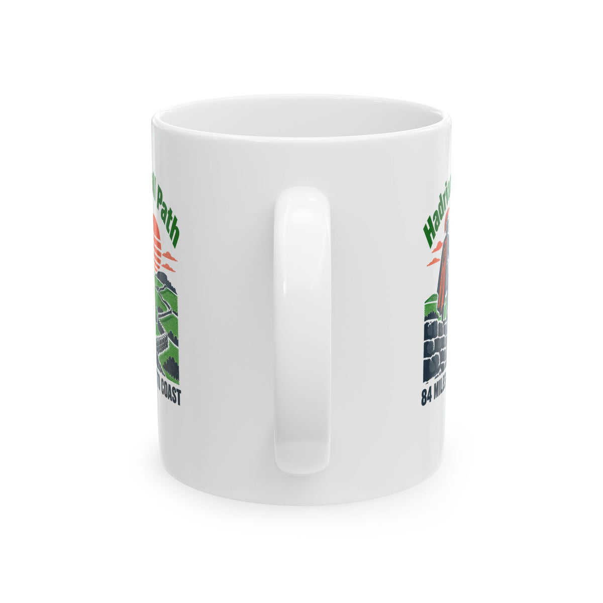 Hadrian's Wall Path Coast to Coast Ceramic Mug, (11oz, 15oz)