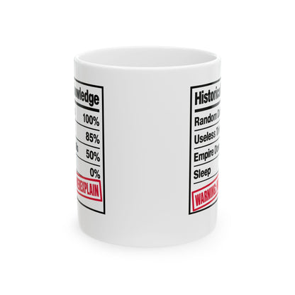 Historical Knowledge Facts Ceramic Mug, (11oz, 15oz)