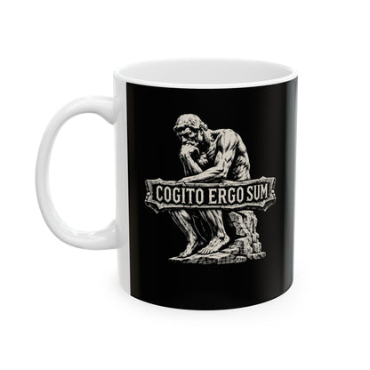 Cogito Ergo Sum Think Therefore I am Ceramic Mug, (11oz, 15oz)