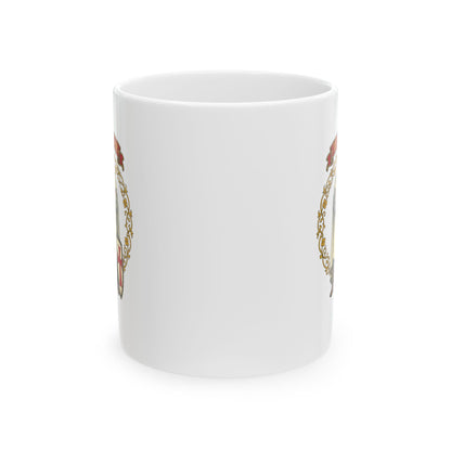 Knight Templar Filigree Ceramic Mug, (11oz, 15oz)