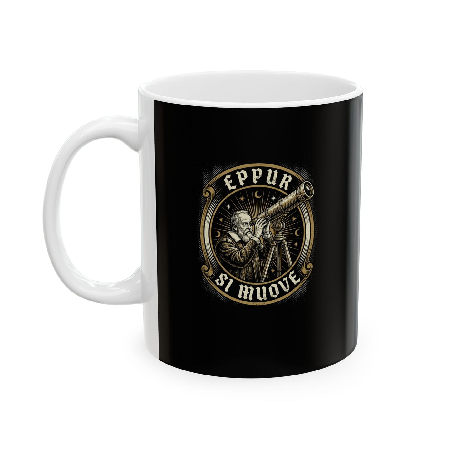 Galileo Eppur Si Muove Ceramic Mug, (11oz, 15oz)