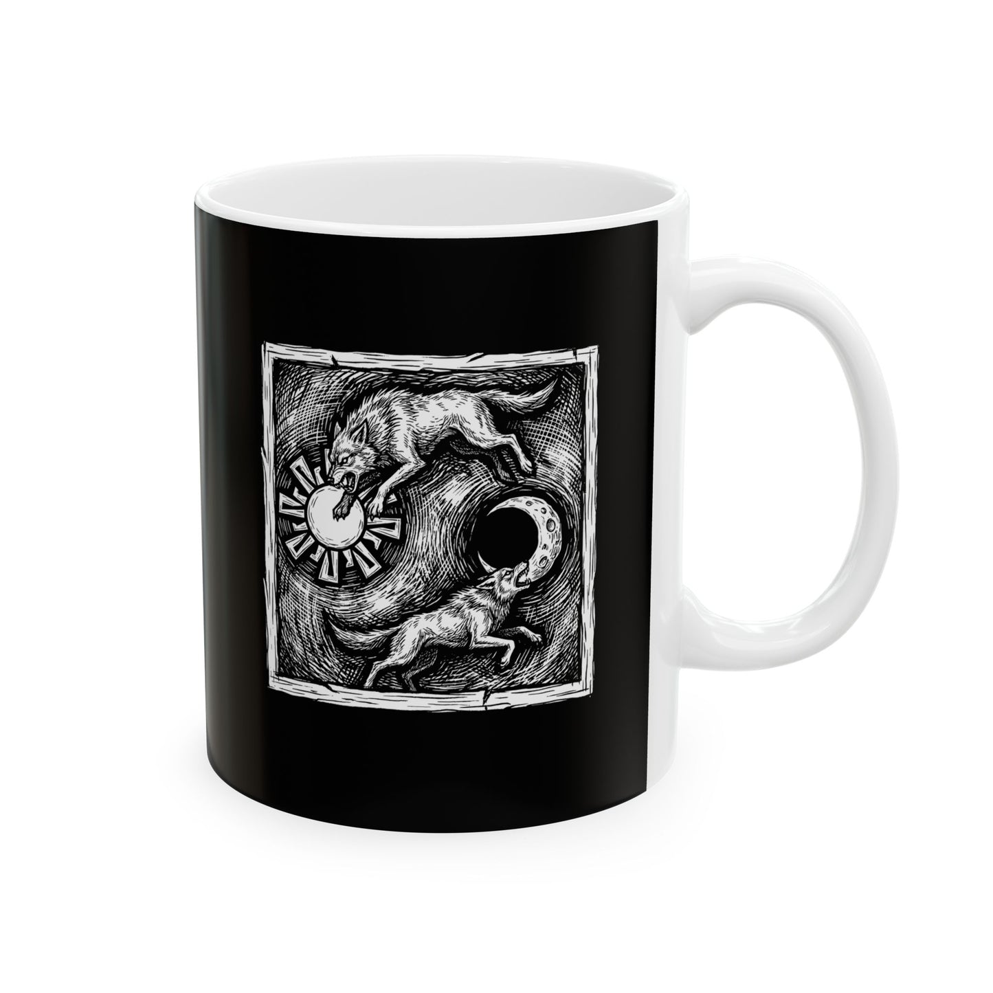 Sköll & Hati the Devourers Ceramic Mug, (11oz, 15oz)