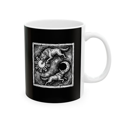 Sköll & Hati the Devourers Ceramic Mug, (11oz, 15oz)