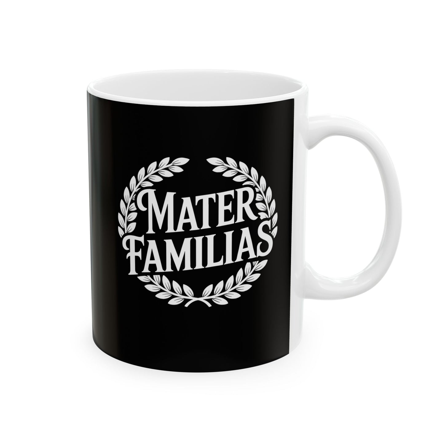 Mater Familias Mother Latin Ceramic Mug, (11oz, 15oz)