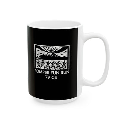 Pompeii Fun Run Mosaic Ceramic Mug, (11oz, 15oz)