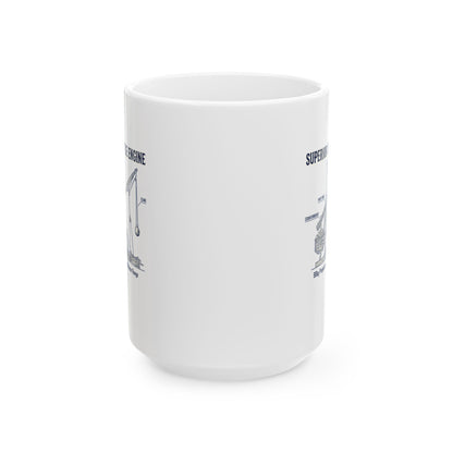 Trebuchet Schematic Siege Engine Ceramic Mug, (11oz, 15oz)