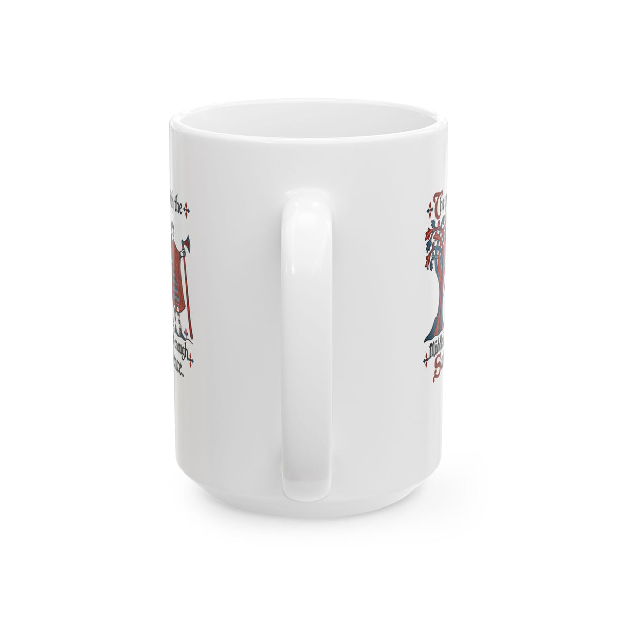 Medieval Manuscript Meme of Saxon Warriors Ceramic Mug, (11oz, 15oz)