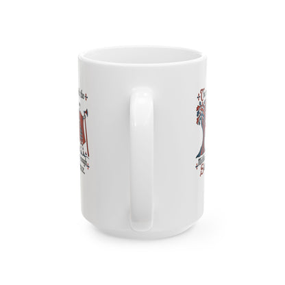 Medieval Manuscript Meme of Saxon Warriors Ceramic Mug, (11oz, 15oz)