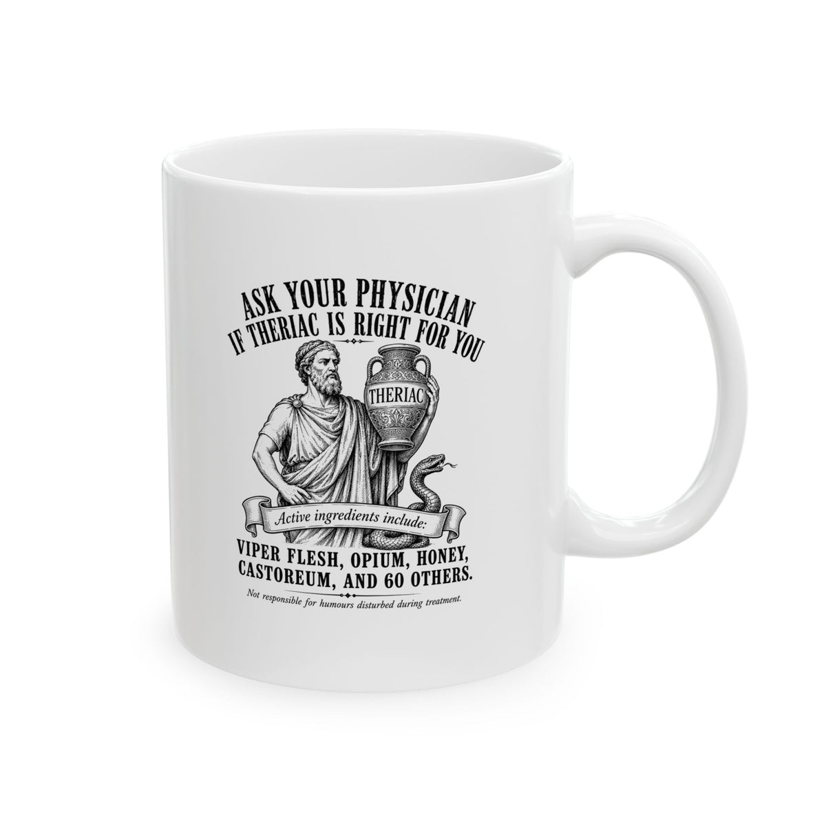 Doctor Galen Theriac Ad Ceramic Mug, (11oz, 15oz)