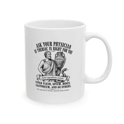Doctor Galen Theriac Ad Ceramic Mug, (11oz, 15oz)