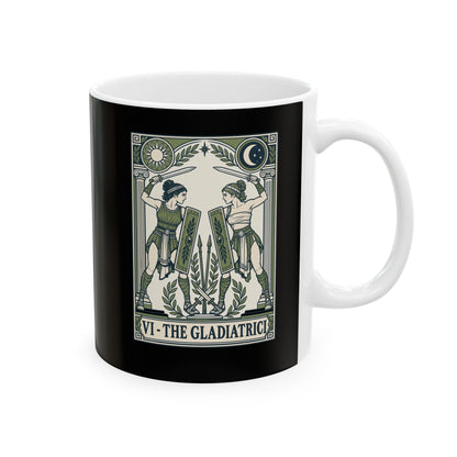 The Gladiatrici Tarot Ceramic Mug, (11oz, 15oz)