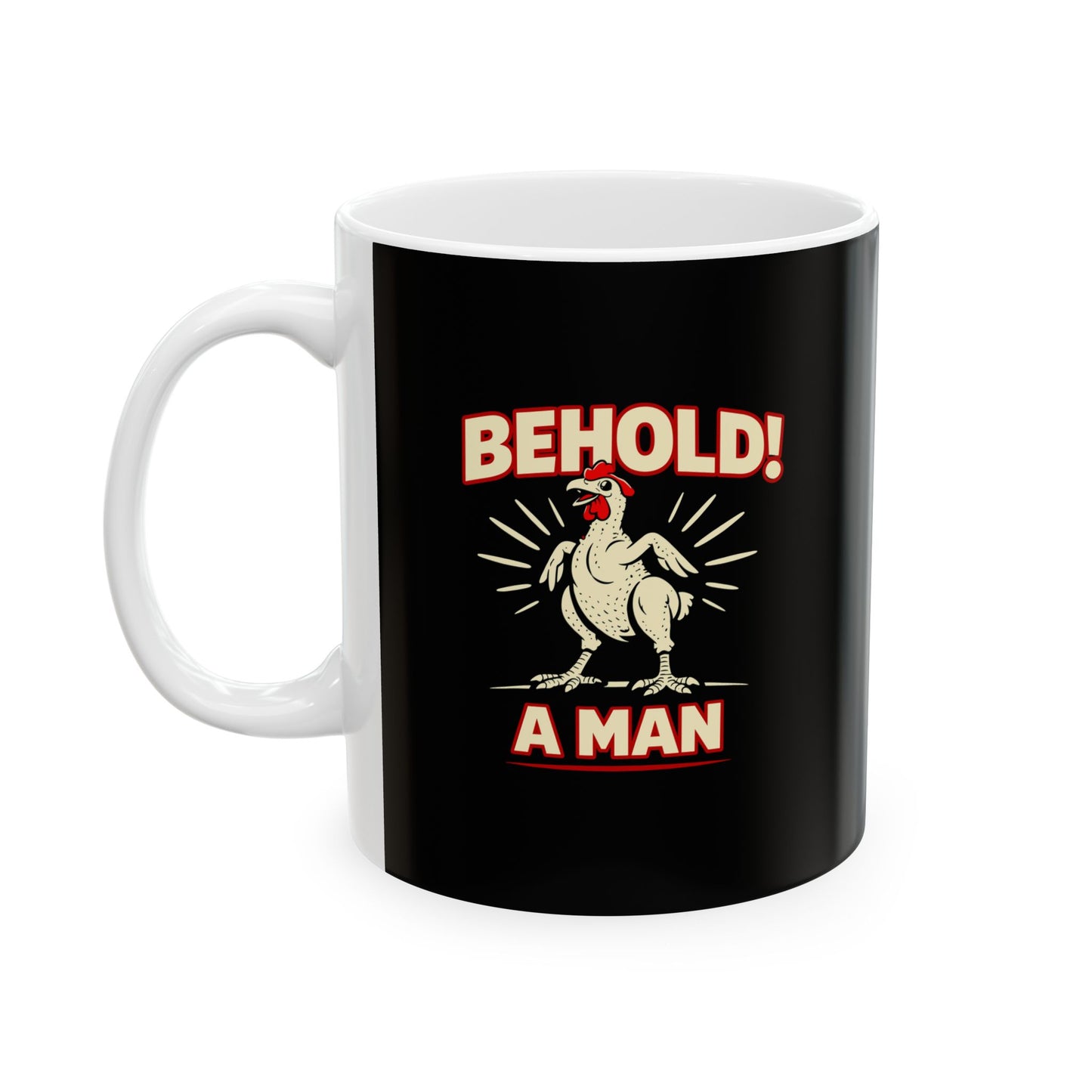 Diogenes of Sinope Behold a Man Quote Ceramic Mug, (11oz, 15oz)