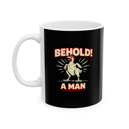 Diogenes of Sinope Behold a Man Quote Ceramic Mug, (11oz, 15oz)