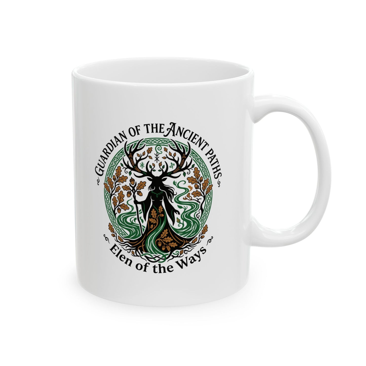 Elen of the Ways Guardian of the Paths Ceramic Mug, (11oz, 15oz)