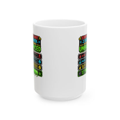 8 Bit Sorry for What I Said Humors Ceramic Mug, (11oz, 15oz)