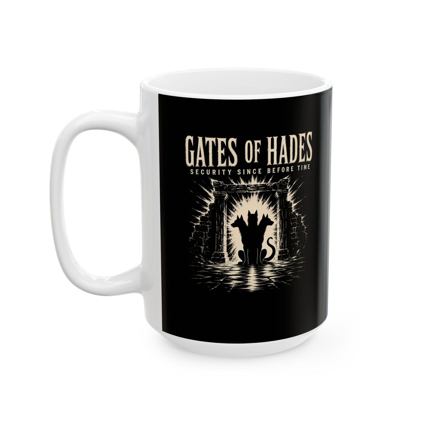 Gates of Hades Cerberus Security Ceramic Mug, (11oz, 15oz)