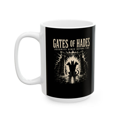 Gates of Hades Cerberus Security Ceramic Mug, (11oz, 15oz)