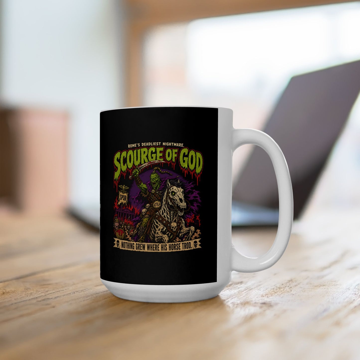 Psychobilly Attila the Hun Ceramic Mug, (11oz, 15oz)