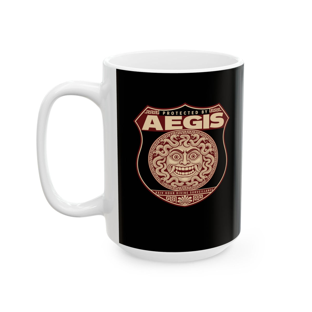 Protected by Aegis Shield Ceramic Mug, (11oz, 15oz)