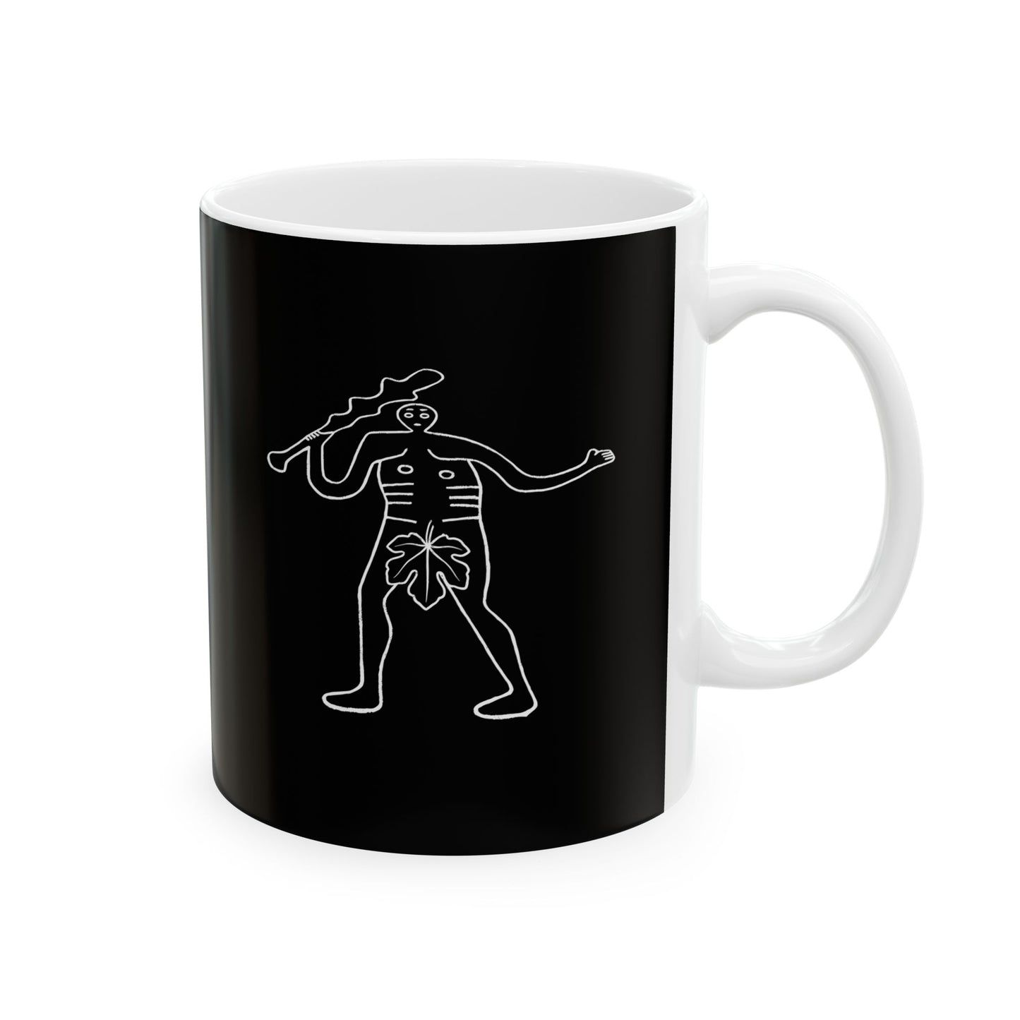 Censored Giant of Cerne Abbas Ceramic Mug, (11oz, 15oz)