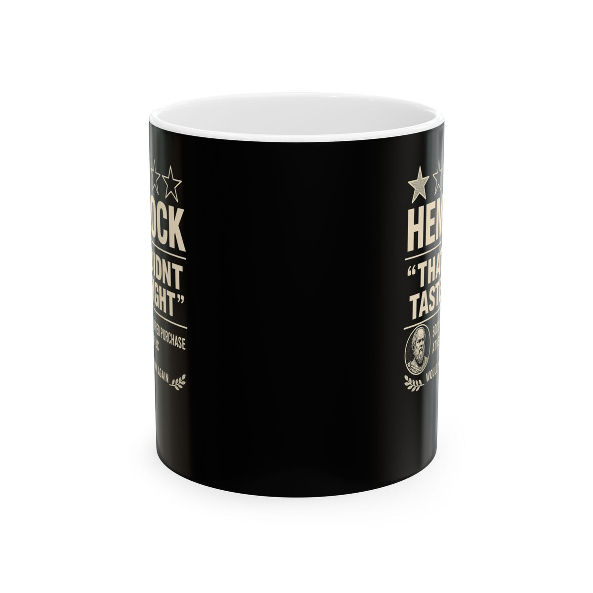 Hemlock Review Socrates Ceramic Mug, (11oz, 15oz)
