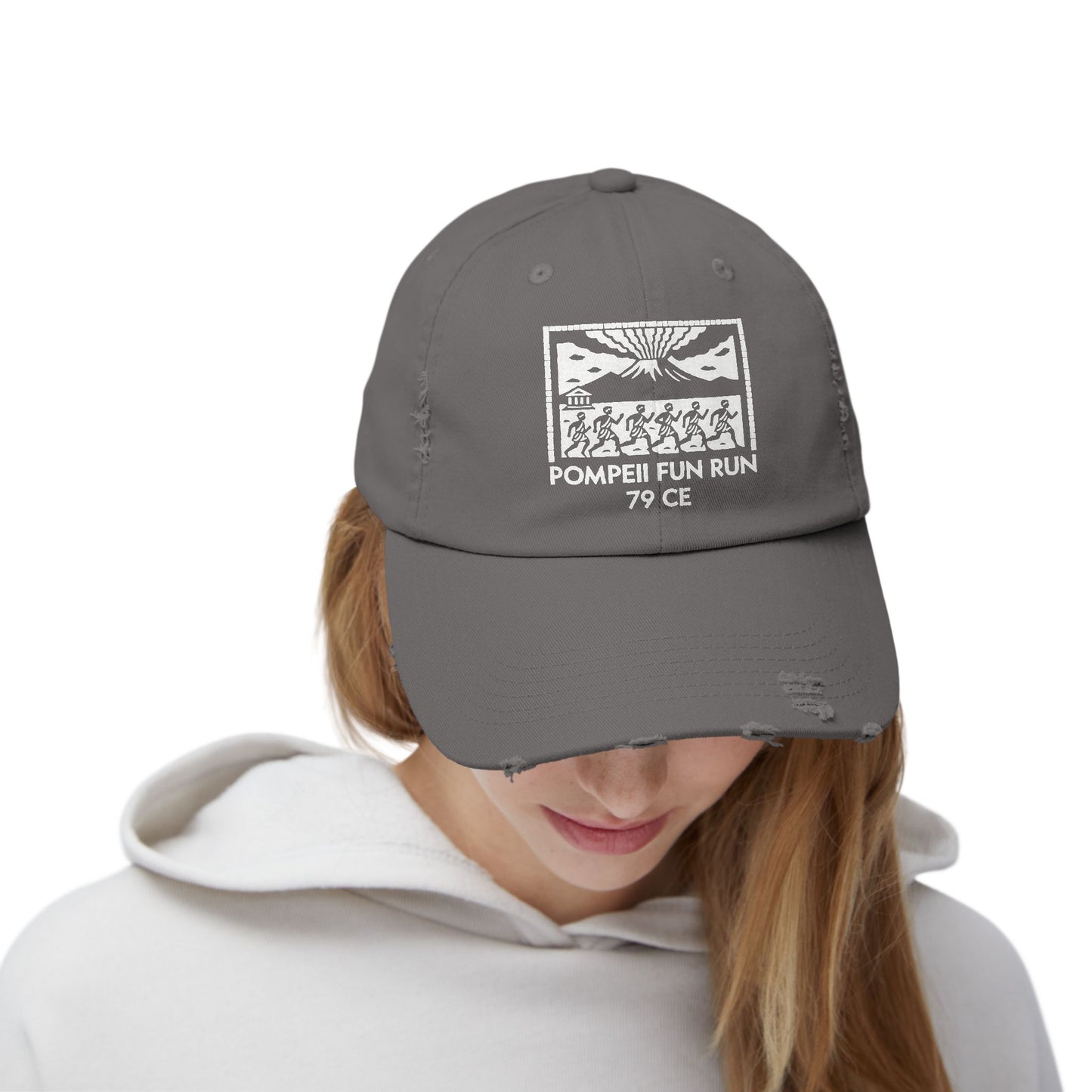 Pompeii Fun Run Mosaic Unisex Distressed Cap
