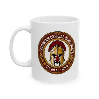 Colosseum Official Blood Donor Ceramic Mug, (11oz, 15oz)