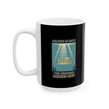 Visit Atlantis Retro Tourism Ceramic Mug, (11oz, 15oz)