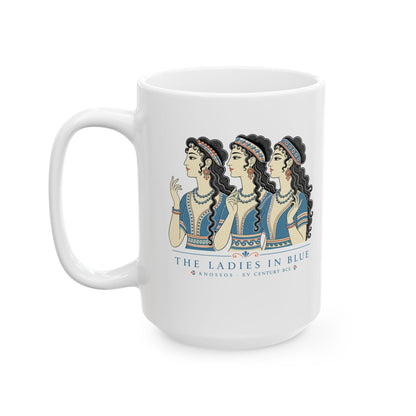 Knossos Minoan Ladies in Blue Ceramic Mug, (11oz, 15oz)