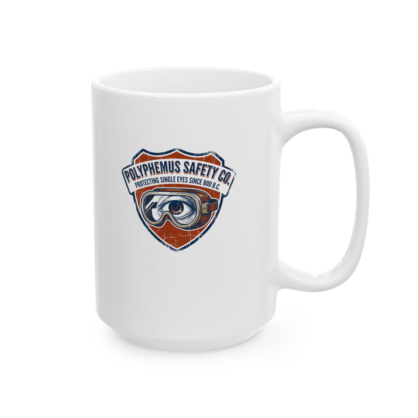 Polyphemus Cyclops Safety Glasses Ceramic Mug, (11oz, 15oz)