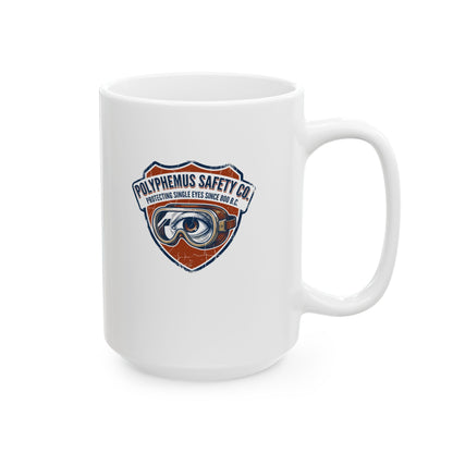 Polyphemus Cyclops Safety Glasses Ceramic Mug, (11oz, 15oz)