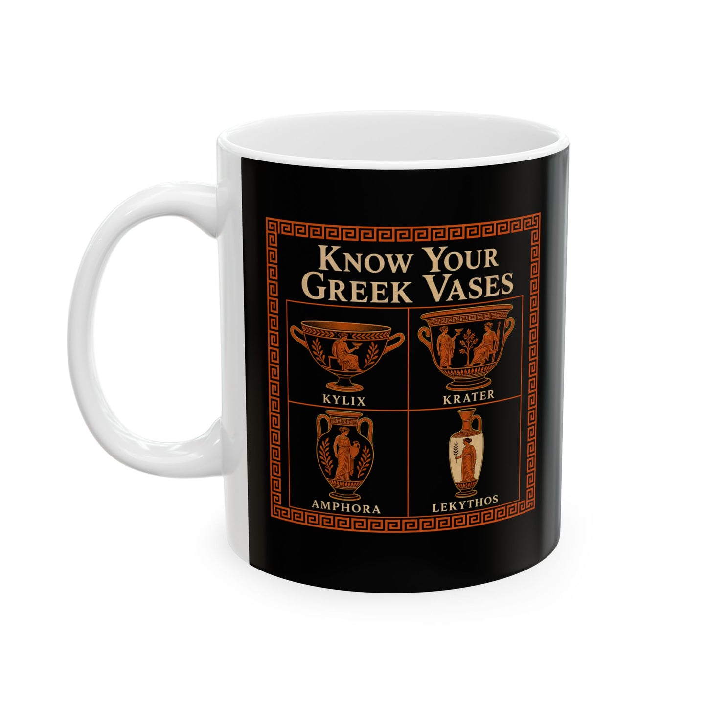 Know Your Greek Vases Red Figure Chart Ceramic Mug, (11oz, 15oz)