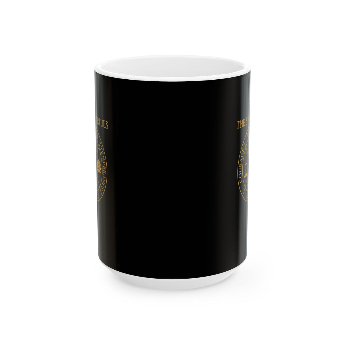 Stoioc Virtues Ceramic Mug, (11oz, 15oz)