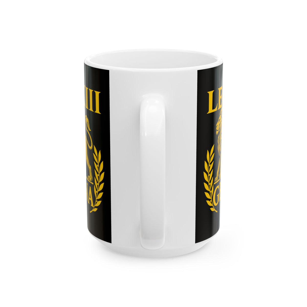 Legio XIII Gemina Lion Inscription Ceramic Mug, (11oz, 15oz)