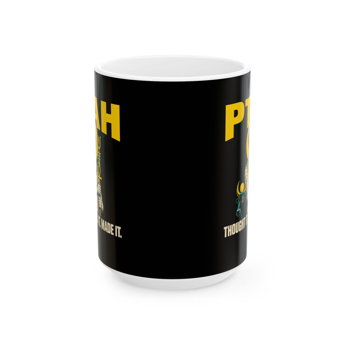 Ptah and the Apis Bull Ceramic Mug, (11oz, 15oz)