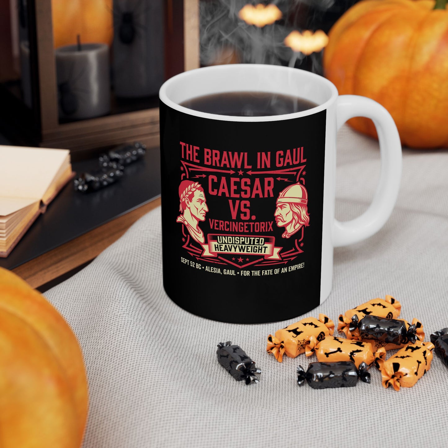 Caesar vs Vercingetorix Battle of Alesia Ceramic Mug, (11oz, 15oz)