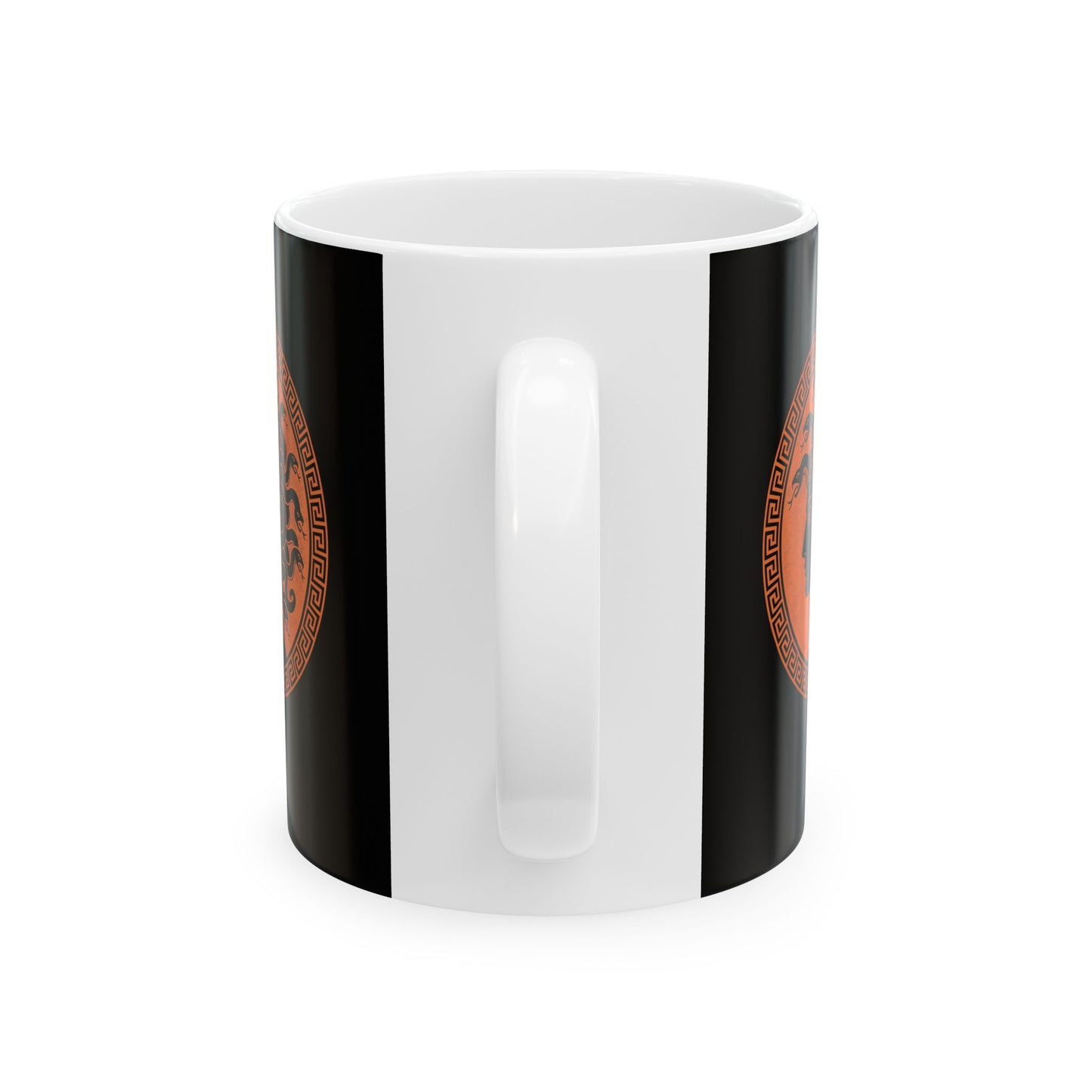 Medusa Ancient Pottery Style Ceramic Mug, (11oz, 15oz)
